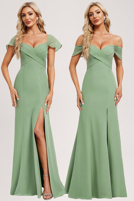Robe Cérémonie Vert Élégant