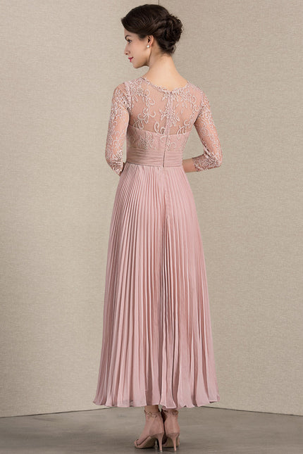 Robe Cérémonie Dentelle Plissée - gallery 4
