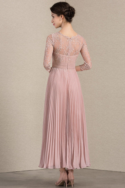 Robe Cérémonie Dentelle Plissée - gallery 4