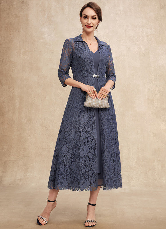Robe Cérémonie Chic Matériel Dentelle - gallery 3