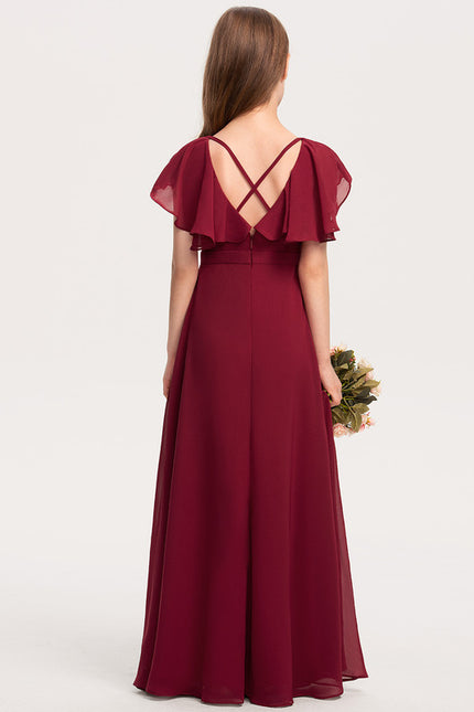 Robe Cérémonie Mousseline Bleu Pastel - gallery 3