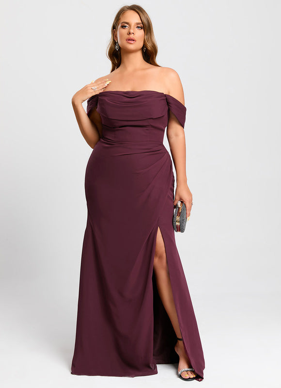 Robe Cérémonie Élégante À Décolleté - gallery 7