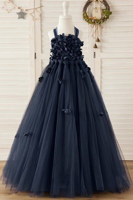 Robe Cérémonie Tulle Marine