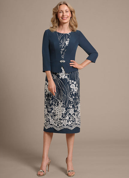 Robe Cérémonie Élégante Brodée