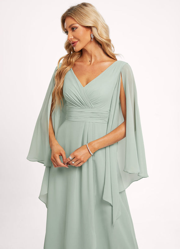 Robe Cérémonie Fluide Marine Élégante - gallery 3