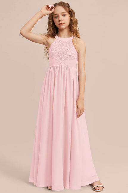 Robe Cérémonie Longue Rose Douce - gallery 6