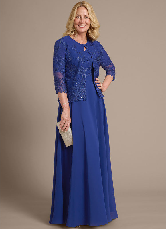 Robe Cérémonie Longue Bleu Royal - gallery 3
