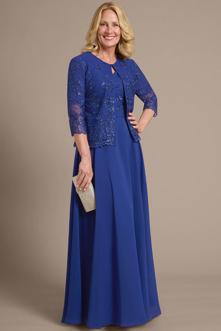 Robe Cérémonie Longue Bleu Royal - gallery 3