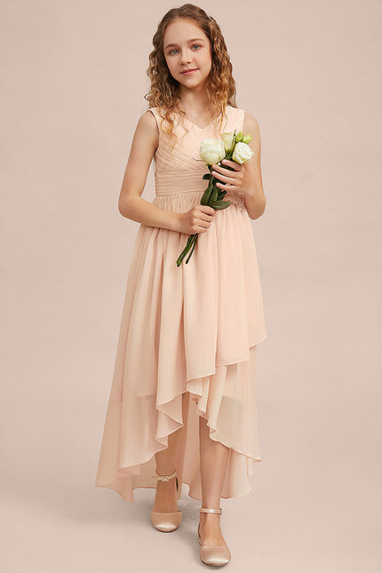 Robe Cérémonie Asymétrique Fleurie - gallery 2