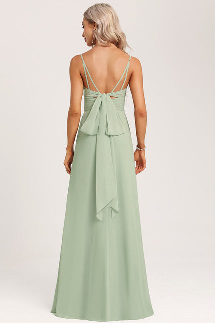 Robe Cérémonie Longue Volants Rose - gallery 4