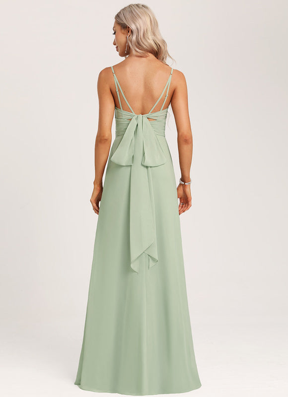 Robe Cérémonie Longue Volants Rose - gallery 4