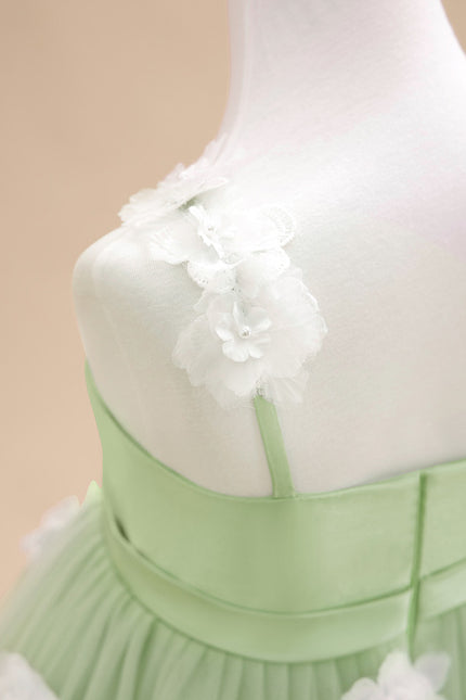 Robe Cérémonie Verte Éthérée - gallery 7