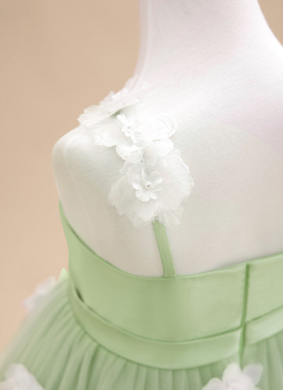 Robe Cérémonie Verte Éthérée - gallery 7