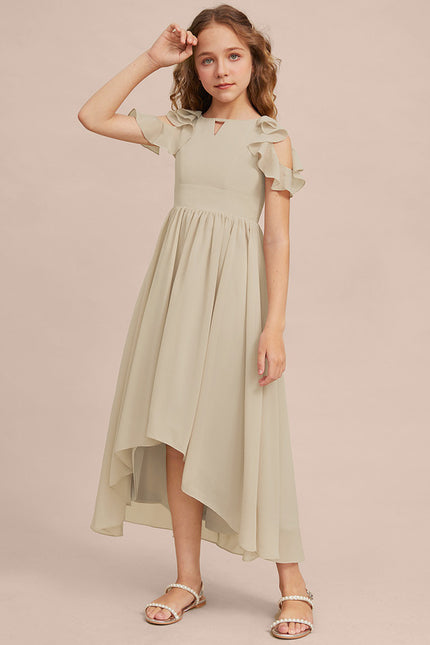 Robe Cérémonie Mousseline Marine - gallery 2