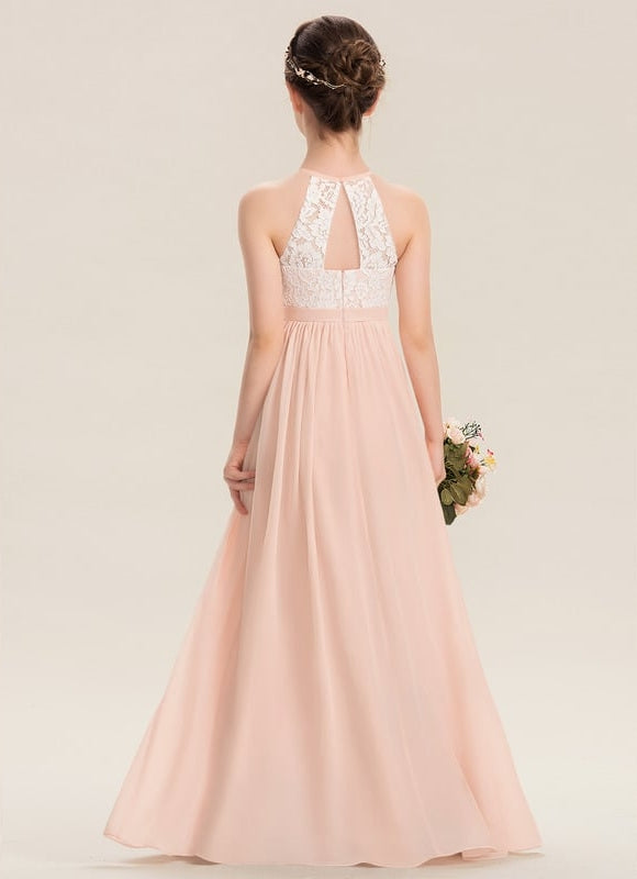 Robe Cérémonie Longue Rose Douce - gallery 6