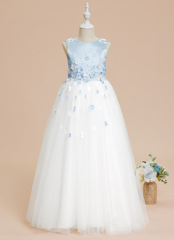 Robe Cérémonie Fleur Satinée