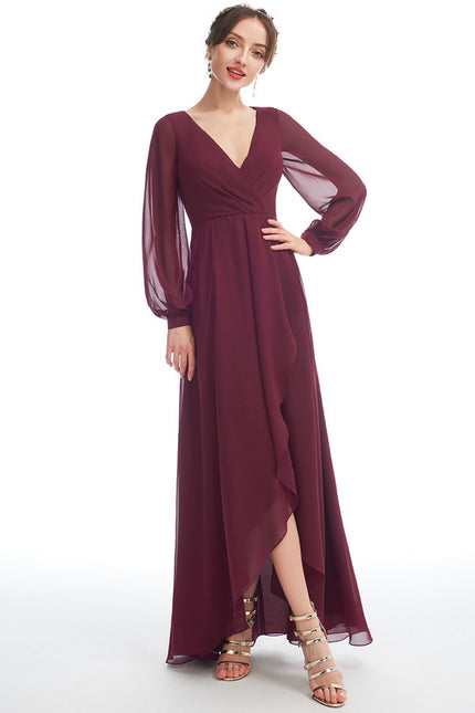 Robe Cérémonie Fluide Marine Élégante