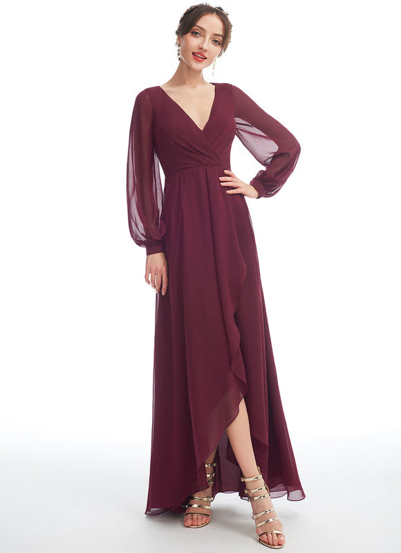 Robe Cérémonie Fluide Marine Élégante