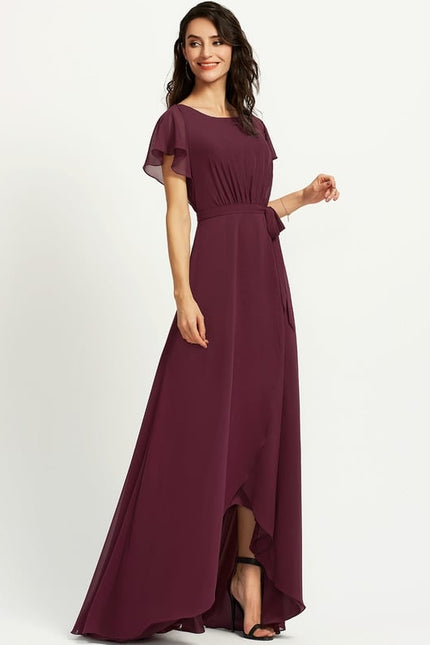 Robe Cérémonie Col Rond Volantée - gallery 2