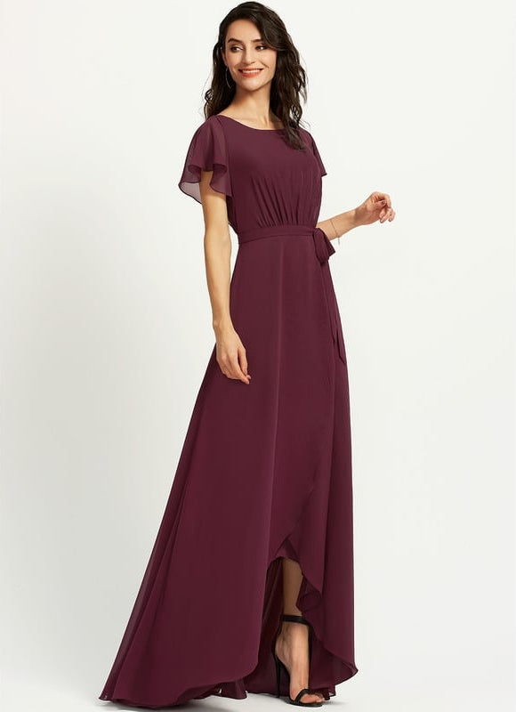 Robe Cérémonie Col Rond Volantée - gallery 2