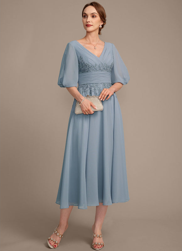 Robe Ceremonie Bleu Femme - gallery 5