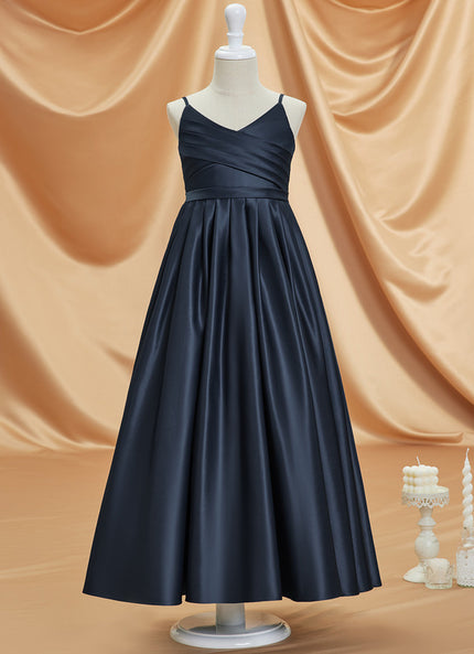 Robe Cérémonie Satinée Marine