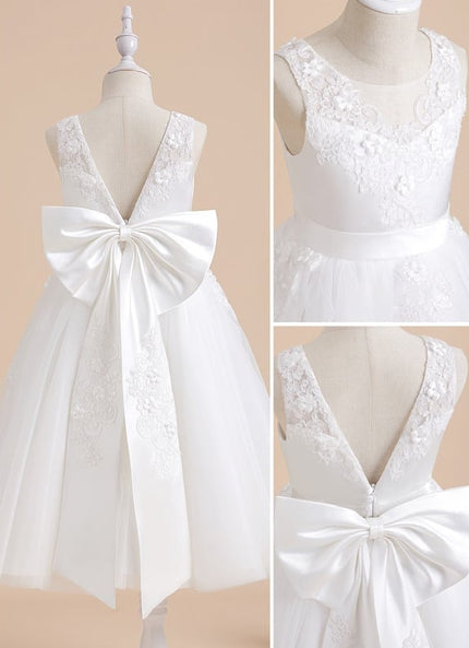 Robe Cérémonie Fleurie Étoilée