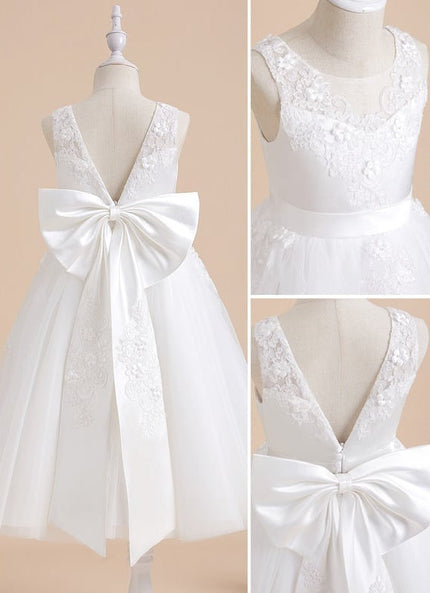 Robe Cérémonie Fleurie Étoilée