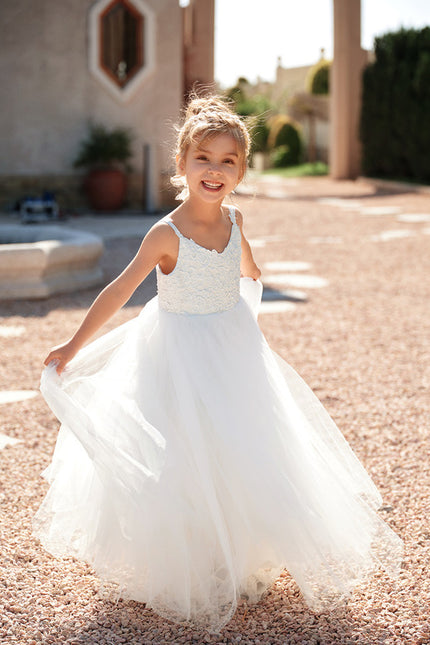 Robe Cérémonie Enfant Nuageuse