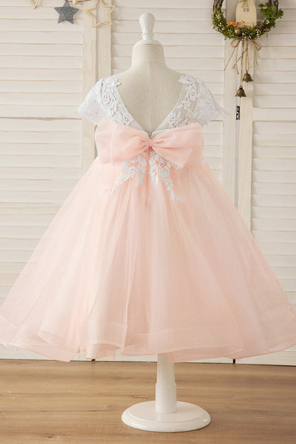 Robe Cérémonie Tulle Rose Pâle - gallery 8