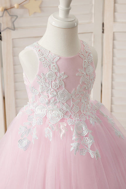 Robe Longue Ceremonie Rose Pale - gallery 2