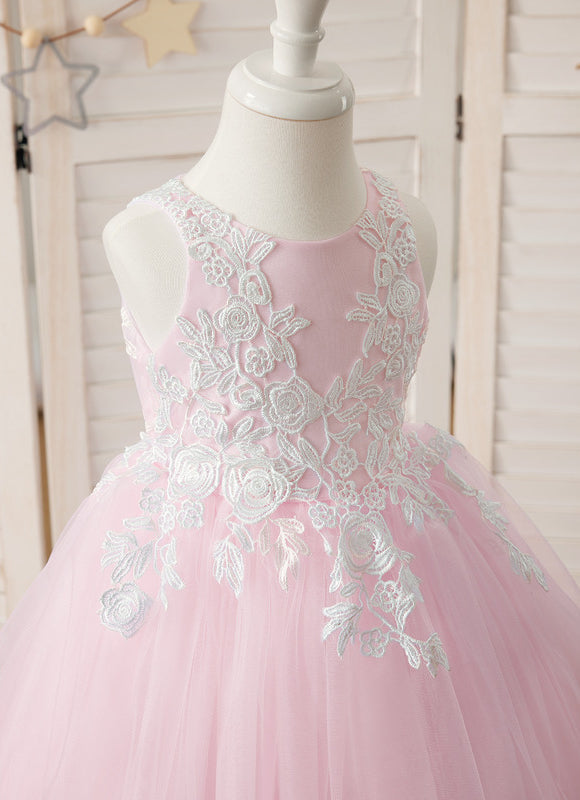 Robe Longue Ceremonie Rose Pale - gallery 2