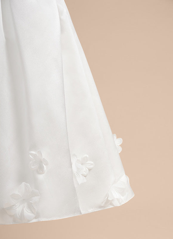 Robe Cérémonie Enfant Satinée Élégante - gallery 5
