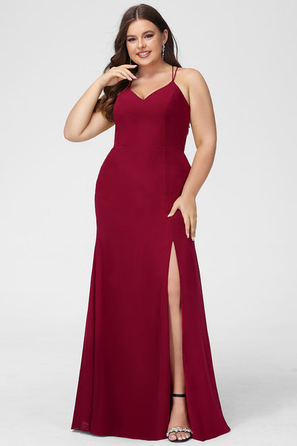 Robe Cérémonie Bordeaux Ajustée - gallery 8