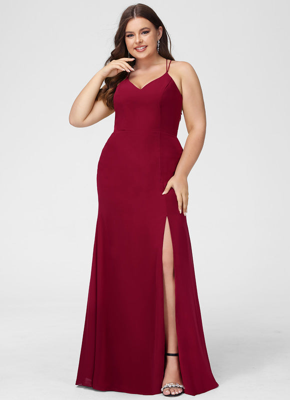 Robe Cérémonie Bordeaux Ajustée - gallery 8