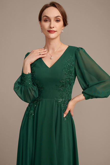 Robe Cérémonie Élégante Dentelle - gallery 1