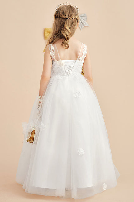 Robe Cérémonie Tulle Navy Floral - gallery 2