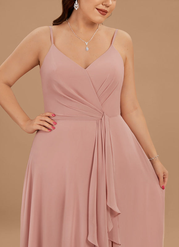 Robe Cérémonie Longue Volants Rose - gallery 8