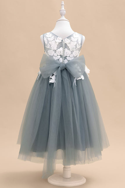 Robe Cérémonie Tulle Bleu Pâle - gallery 4