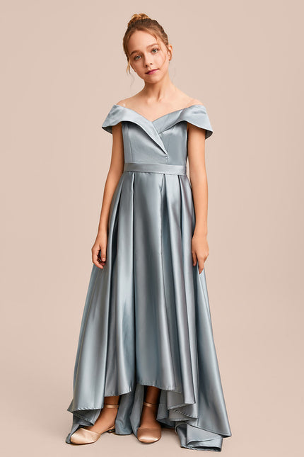 Robe Cérémonie Satinée Ailée - gallery 3