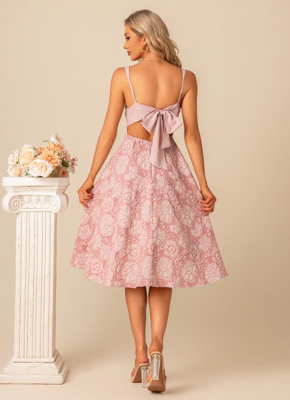 Robe Cérémonie Rose Fleuri - gallery 9