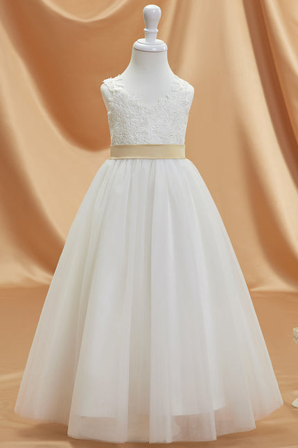 Robe Cérémonie Tulle Ivoire Nœud - gallery 8