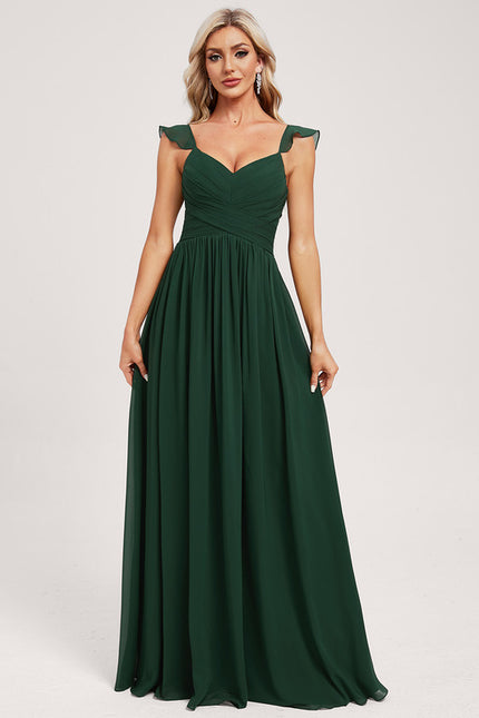 Robe Cérémonie Longue Volants Rose - gallery 2