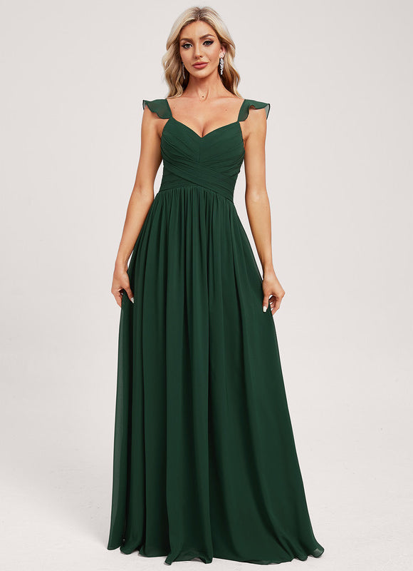 Robe Cérémonie Longue Volants Rose - gallery 2