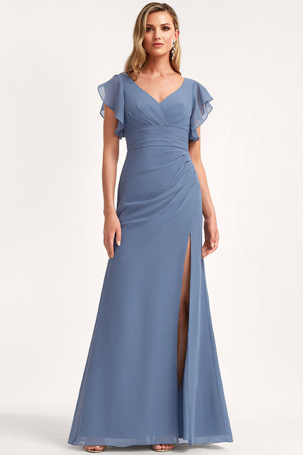 Robe Cérémonie Longue Volants Rose - gallery 3