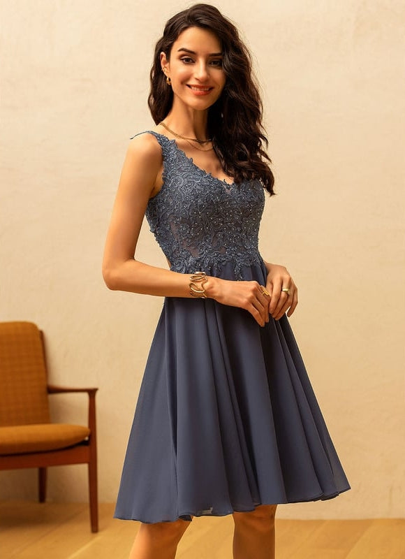 Robe Cérémonie Chiffon Brodée - gallery 4