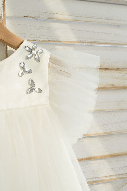 Robe Cérémonie Nuageuse Écrue - gallery 3