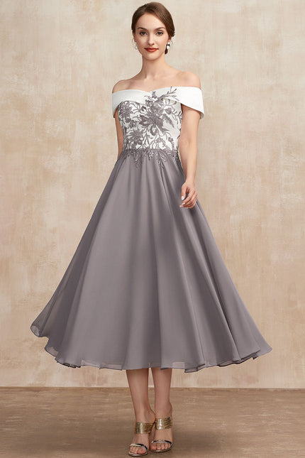 Robe Cérémonie Couture Grise