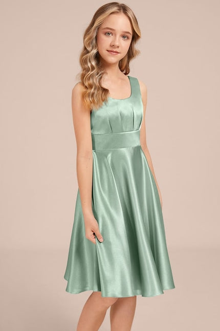 Robe Ceremonie Courte Satin - gallery 2