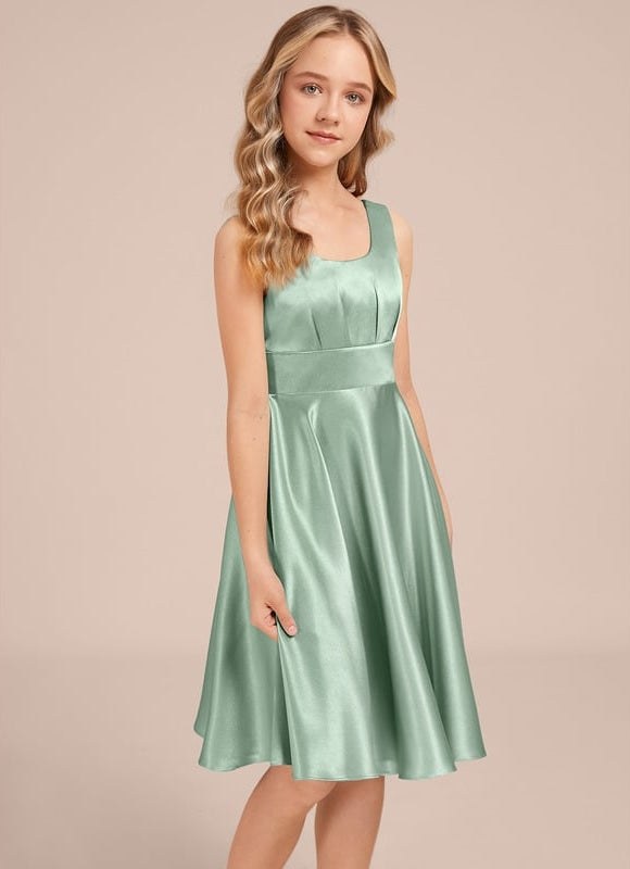Robe Ceremonie Courte Satin - gallery 2
